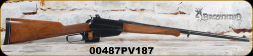 Used - Browning - 30-40Krag - Model 1895 - Lever Action - Walnut Straight grip stock w/Schnabel Forend/blued finish, 24"Barrel, gold bead front sight, Lyman rear peep sight