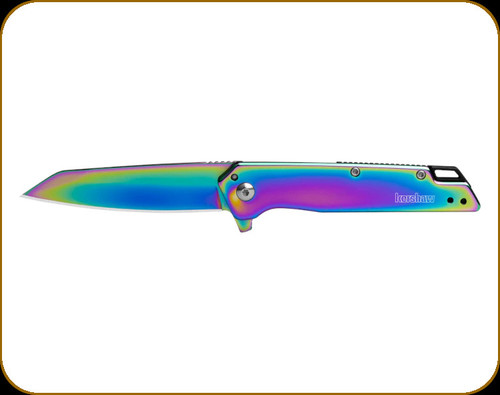 Kershaw - Misdirect - Rainbow - 3" Blade - 4Cr14 - Polished Rainbow PVD Coated Stainless Steel Handle - 1365RBW Kershaw - Misdirect - Rainbow - 3" Blade - 4Cr14 - Polished Rainbow PVD Coated Stainless Steel Handle - 1365RBW