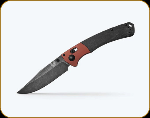 Benchmade - Crooked River - 4" Blade - MagnaCut Stainless Steel - Burnt Copper/Black 6061-T6 Aluminum/Canvas Micarta Handle - 15080BK-04