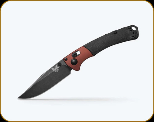 Benchmade - Mini Crooked River - 3.4" Blade - MagnaCut Stainless Steel - Burnt Copper/Black 6061-T6 Aluminum/Canvas Micarta Handle - 15085BK-04 Benchmade - Mini Crooked River - 3.4" Blade - MagnaCut Stainless Steel - Burnt Copper/Black 6061-T6 Aluminum/Canvas Micarta Handle - 15085BK-04