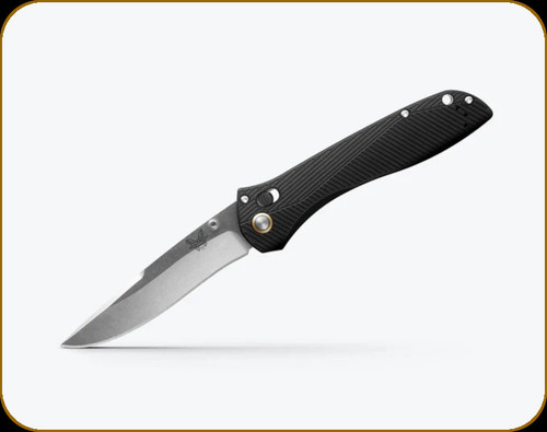 Benchmade - Seven|Ten - 4" Blade - M390 Stainless Steel - Black 6061-T6 Anodized Aluminum Handle - 710-25