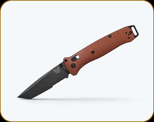 Benchmade - Bailout - 3.38" Blade - MagnaCut Stainless Steel - Burnt Copper 6061-T6 Anodized Aluminum Handle - 537SBK-07 Benchmade - Bailout - 3.38" Blade - MagnaCut Stainless Steel - Burnt Copper 6061-T6 Anodized Aluminum Handle - 537SBK-07
