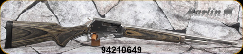 Consign - Marlin - 30-30Win - Model 336XLR - JM Stamped Lever Action - Grey Laminate Stock/Stainless Finish, 20", c/w 1"rings - 200rds fired - in black hard case