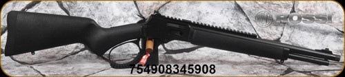 Rossi - 44Mag - Model R95 Triple Black - Lever - All-Weather Black on Black Splatter Painted Wood Stock/Black Cerakote, 16.5"Threaded Barrel, 8rd Tubular Mag, Paracord Wrapped Lever, Peep Sight/Picatinny Rail, Mfg# 950044161TB