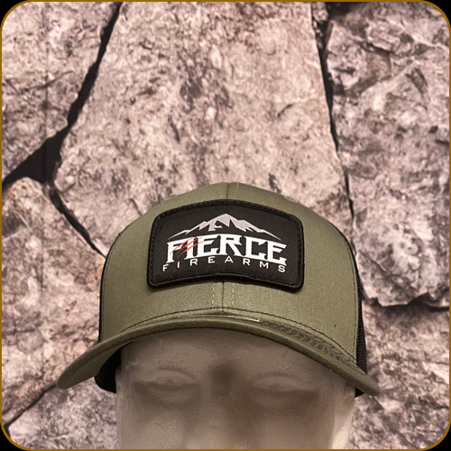 Fierce - Logo Trucker Hat - Olive/Black
