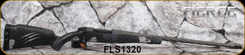 Fierce - 300WinMag - Twisted Rogue - Phantom Camo Carbon Fiber ROGUE Stock/Tungsten Cerakote, 22"Fierce Match grade stainless, Deep spiral fluted barrel, NIX Brake, S/N FLS1320
