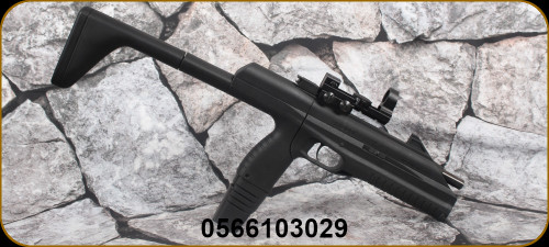 Consign - Baikal - DROZD - 4.5mm - MP-661K Blackbird - Semi-Auto Air Pistol - PAL REQUIRED -Black Polymer/Blued Finish, 8"Barrel, c/w NcStar 1x25 - in black hard case