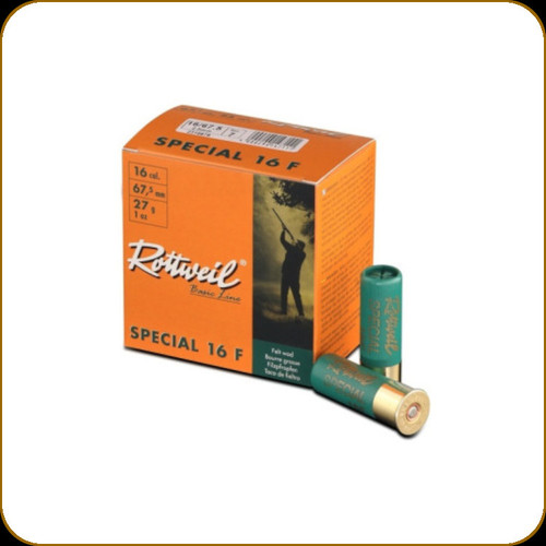 Rottweil - 16 Ga 2.75" - 1 oz - Shot 6 - Special 16F - 25ct - 2316879