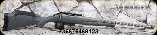 Ruger - 6mmCreedmoor - American Rifle Generation II - Grey Splatter Gen II American Stock/Gunmetal Grey Cerakote, 20"Spiral Fluted Barrel, Picatinny Scope Base, Mfg# 46912