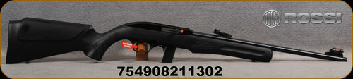Rossi - 22LR - RS22 - Semi Auto Rimfire Rifle - Black Synthetic Stock/Matte Black Finish, 18"Barrel, 10 Round Detachable Magazine, Fiber Optic Sight, Mfg# RS22L1811BF