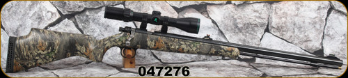 Consign - Knight - 50Cal - Muzzle Loader - Mossy Oak Break Up Camo Synthetic Stock/Blued Finish, 25"Barrel, c/w Remington Targetmaster Scope, 1.5-6x44, plex reticle