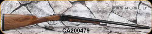 Huglu - 28Ga/2.75"/26" - Model 202B Mini - SXS - Grade AA Turkish Walnut English Stock/Case Hardened/Chrome-Lined Barrels, Double Trigger, 4pc. Mobile Choke, SKU# 8681715394800-2, S/N CA200479