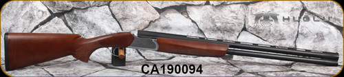 Huglu - 12Ga/3"/28" - Ventus - O/U - Turkish Walnut/Silver low-profile Steel Receiver/Chrome-Lined Barrels, Ejectors, 5pc Ventus choke, SKU# 8681715390499, S/N CA190094