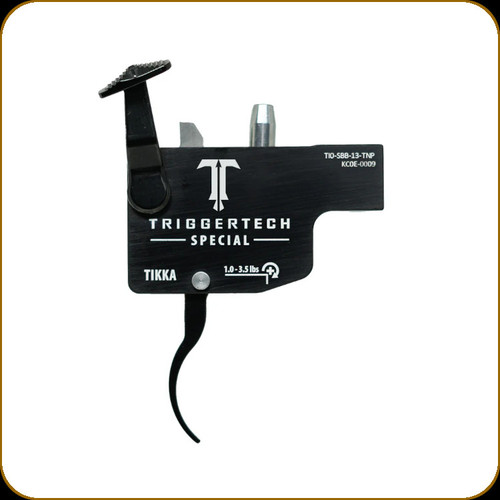 TriggerTech - Tikka - Special - Right Hand - Pro Curver Lever - PVD Black - 1-3.5 lbs - TI0-SBB-13-TNP