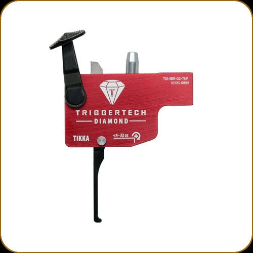 TriggerTech - Tikka - Diamond - Right Hand - Flat Straight Lever - PVD Black - <4 to 32oz - TI0-SRB-02-TNF