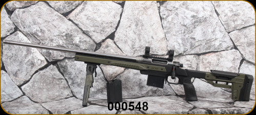 Consign - Pristine Technologies - 6BRNorma - Oryx JC Custom Build - LH - OD Green Oryx Chassis/Stainless, 24"Barrel, c/w Bipod, Muzzle Brake, (2)Magazines, picatinny rail, 30mm Vortex rings