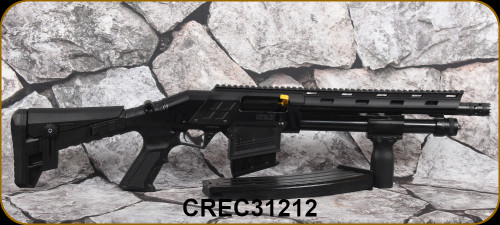 Canuck - 12Ga/3"/12" - Recon 3 Pump - Magazine-Fed Shotgun - Black Adjustable Stock w/Tactical Foregrip/Black Finish, F, M, C & Breecher Chokes, (2)magazines(10-Round / 2-Round)Mfg# CREC31212