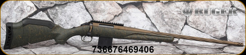Ruger - 22ARC - American Rifle Gen II Predator - Green Splatter Gen II American Stock/Burnt Bronze Cerakote, 22"Spiral Fluted Barrel, Threaded(1/2"-28), Picatinny Scope Base, Mfg# 46940
