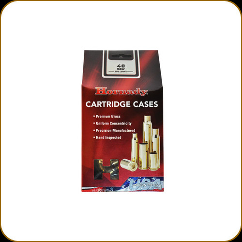 Hornady - 40 S&W - Unprimed Brass - 200ct - 8742