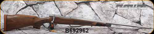 Howa - 6.5PRC - M1500 Super Deluxe Stainless - Bolt Action Rifle -  Deluxe Turkish Walnut Monte Carlo Stock w/Laminate Caps/Stainless Finish, 24"Threaded Barrel, Hinged Floorplate, Mfg# HWH65PRCSLUX, S/N B692962