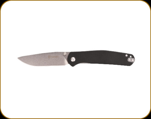 Ganzo - G6804 Knife - 89mm Blade - 8CR14 Steel - Black G10 Handle - G6804-BK