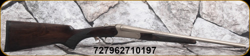 Heritage - 410Ga/3"/18.5" - Badlander - SxS Shotgun - Turkish Walnut/Nickel Finish, Bead Sight, Mfg# BL41018NI - STOCK IMAGE