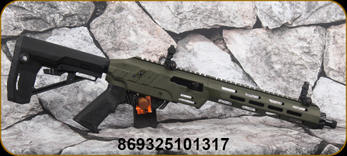 Adler Arms - 22LR - Model RF-224 TAC Rifle - OD Green Adjustable Stock w/M-LOK handguard/Blued, 11.7"Threaded(1/2x28) Barrel, Mfg# RF224TACODG