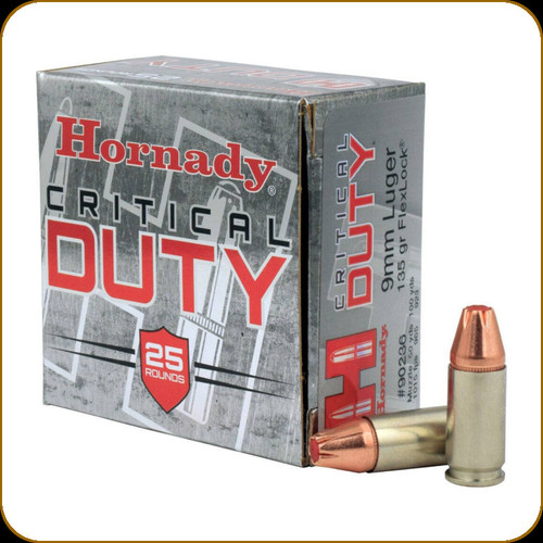 Hornady - 9mm Luger - 135 Gr - Critical Duty - FlexLock - 25ct - 90236