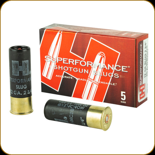 Hornady - 12 Ga Slug 2.75" - 300 Gr - Superformance - Monoflex - FOR RIFLED BARRELS - 5ct - 86236