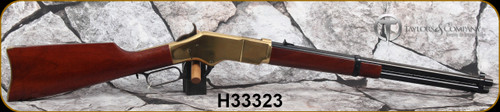 Taylor's & Co - Uberti - 22LR - Model 1866 Yellowboy Carbine - Lever Action - Walnut Stock/Brass Receiver/Case Hardened Hammer & Trigger Guard/Blued, 19"Round Barrel, Mfg# 550007, S/N H33323