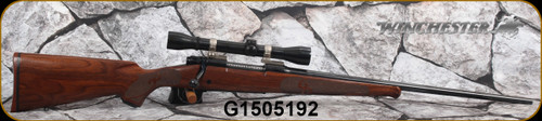 Consign - Winchester - 257Roberts - Model 70 XTR Featherweight - Select walnut stock w/Schnabel forend/Blued Finish, 22"Barrel - low rounds fired - c/w Weaver K-4 scope, Crosshairs reticle, Mfg.1982