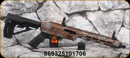 Adler Arms - 22LR - Model RF-224 TAC Rifle - Rusted Adjustable Stock w/M-LOK handguard/Blued, 11.7"Threaded(1/2x28) Barrel, Mfg# RF224TACRUS
