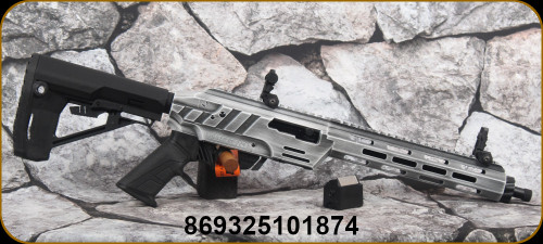 Adler Arms - 22LR - Model RF-224 TAC Rifle - Distressed White Adjustable Stock w/M-LOK handguard/Blued, 11.7"Threaded(1/2x28) Barrel, Mfg# RF224TACDWH