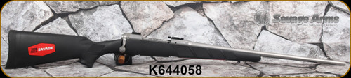 Consign - Savage Arms - 30-06Sprg - Model 116 - Black Synthetic Stock/Matte Stainless, 22"Barrel, c/w Weaver bases - only 4 rounds fired
