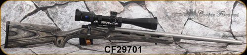Consign - Cooper - 17Hornet - Model 38 - Grey Laminate Stock w/Vented Forend/Blued Action/Stainless, 24"Barrel, c/w Zeiss Conquest HD5, 3-15x42 Plex reticle - in black hard case