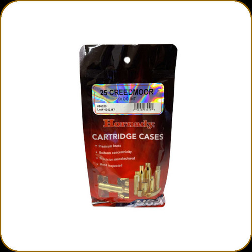Hornady - 25 Creedmoor - Unprimed Brass - 50ct - 86255