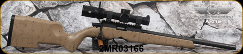 Used - Christensen Arms - 22LR - Ranger 22 - Tan/w Black Web Carbon Fiber Composite Rimfire Stock/Black Anodized, 18"Christensen Arms Carbon Fiber Tension Rimfire Barrel, 22LR Bentz Match Chamber - c/w Vortex Venom 1-6x24, AR-BDC3 reticle