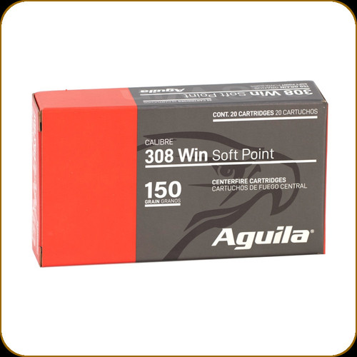 Aguila - 308 Win - 150 Gr - Soft Point - 20ct - 8090AG