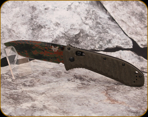 Benchmade - Presidio II - 3.72" Blade - CPM-S30V - OD Green Micarta Handle - Limited Edition - 570CAMO-2601