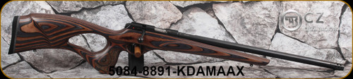 CZ - 22WMR - Model 457 Thumbhole - Bolt Action Rimfire Rifle - Grey Laminate Thumbhole Stock/Blued, 20.67"Threaded(1/2x20) barrel, Mfg# 5084-8891-KDAMAAX - STOCK IMAGE