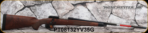 Winchester - 6.5PRC - Model 70 Super Grade - Bolt Action Rifle - Walnut Stock w/Ebony Forearm Tip/'Super Grade' Engraved Hinged Floorplate/Gloss Blued, 24"Barrel, Mfg# 535203294, S/N PT08132YV35G
