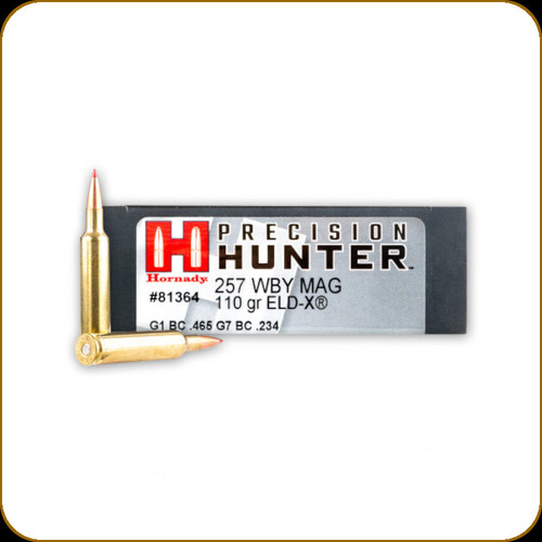 Hornady - 257 Wby Mag - 110 Gr - Precision Hunter - ELD-X - 20ct - 81364