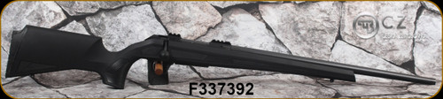 Consign -  CZ - 6mm Creedmoor - Model 600 ALPHA - Black Soft-Touch Polymer Stock w/Serrated Grip Zones/Blued Finish, 24"Threaded Semi-Heavy Barrel, 1:7", Mfg# 6004-4501-REA1AAA5 - c/w 20pcs Hornady Brass, Lee Dies - 140rds fired