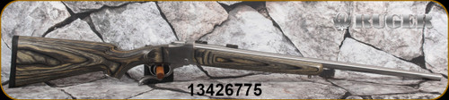 Consign - Ruger - 204Ruger - No.1 Varminter - Falling Block Rifle - Grey Laminate Stock/Stainless Finish, 26"Barrel - c/w Stainless 1"Ruger rings - only 123rds fired - in orig.box