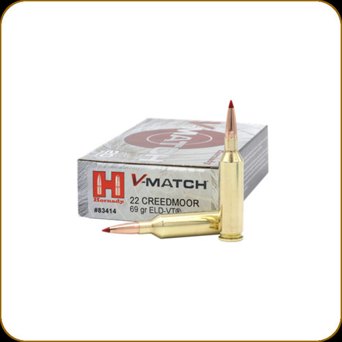 Hornady - 22 Creedmoor - 69 Gr - V-Match - ELD-VT - 20ct - 83414
