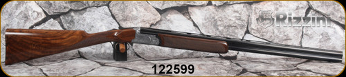 Rizzini - 20Ga/3"/28" - Aurum - Box-lock O/U - Select Turkish Walnut English stock w/rounded forend/Coin Finished Game-Scene Engraved Receiver/Blued, Vent-Rib Barrels, Auto Ejectors, Single Select Trigger,  S/N 122599
