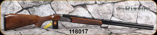 Rizzini - 28Ga/2.75"/28" - BR110 Light Luxe Small - Oil-Finish Turkish Walnut Monte Carlo Stock w/Checkered Pistol Grip & Rounded Forend/game scene & ornamental scroll engraved Grey Anodized Receiver/Blued Barrels, Single Select Trigger, S/N 118017