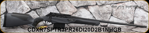 Cadex Defence - 300PRC - CDX-R7 SPTR LA - Hybrid Grey Stock W/Neoprene Cheek Pad & Rubberized grip insert/Black Cerakote, 26"Bartlein Sporter barrel, Hunting Style Muzzle Brake, DX2 Evo Straight Shoe Trigger