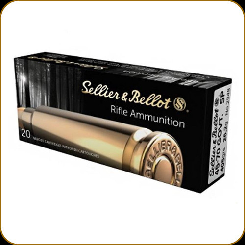 Sellier and Bellot - 45-70 Govt - 405 Gr - Rifle Ammunition - Soft Point - 20ct - 2948/341892