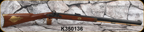 Consign - Thompson Center - 54Cal - Hawken - Muzzle Loader - Grade I American Walnut/Solid Brass Trim/Case Hardened Engraved Sideplate/Blued, 28"Octagonal Barrel, Double Set Triggers
